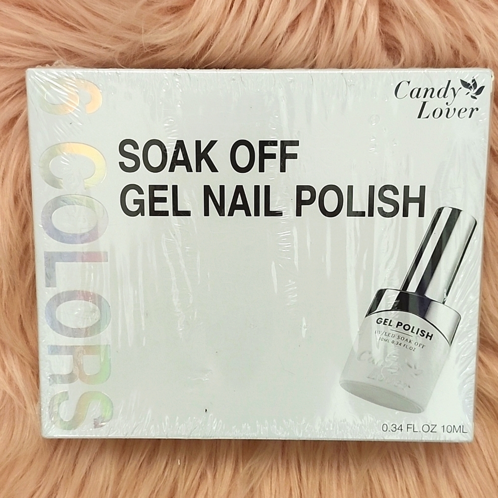 Brand New CANDY LOVER SOAK OFF GEL NAIL POLISH-6CT